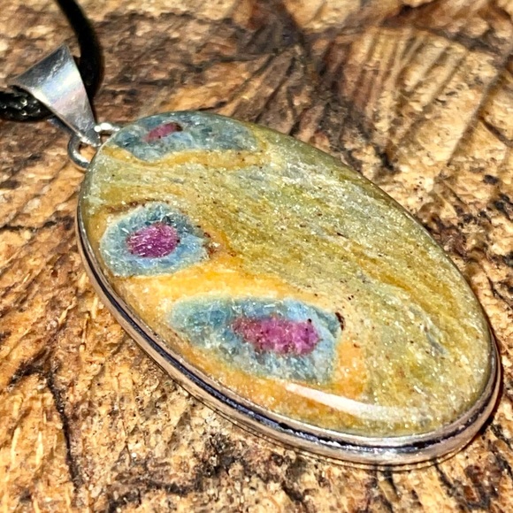 Ruby Fuchsite Pendant 2” - Picture 10 of 14